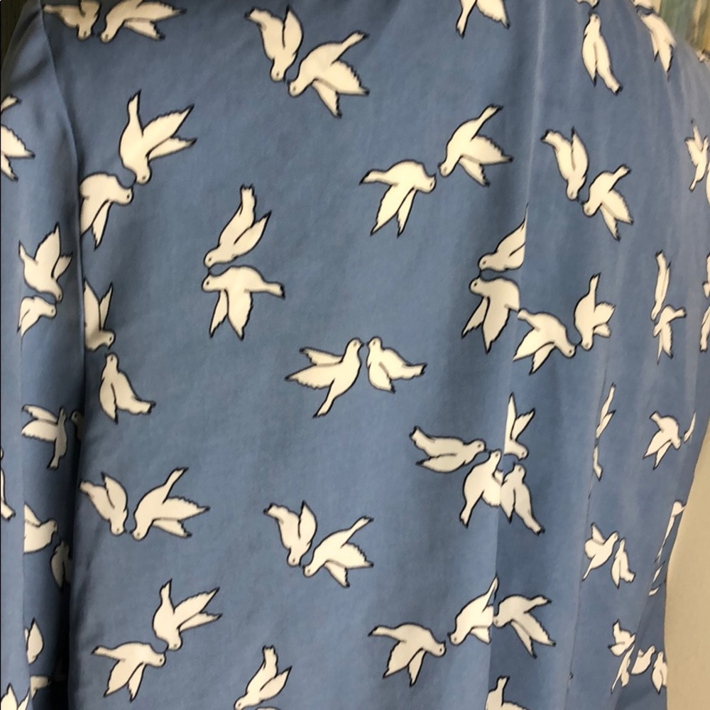 Dove Print Open Blouse - image 4